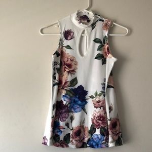Cute floral tank top